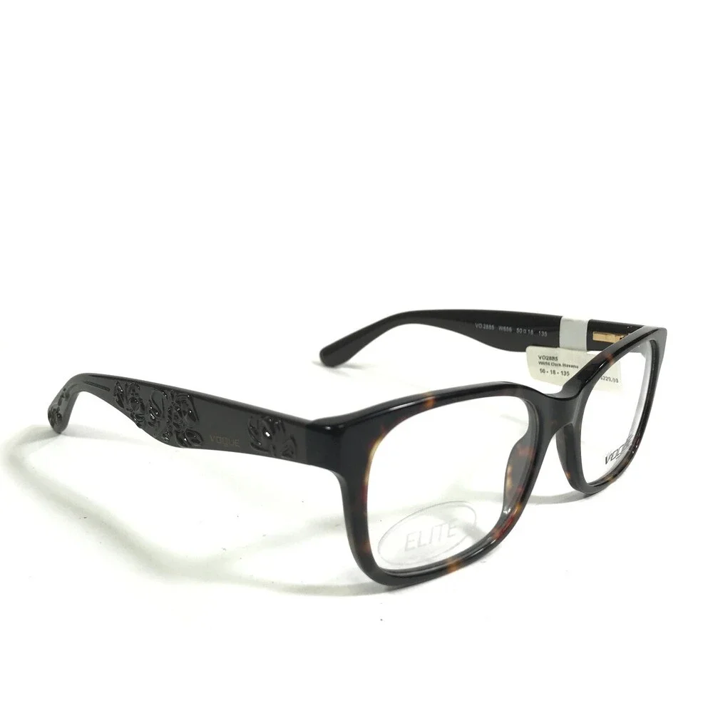 Vogue Eyeglasses Frames VO2885 W656 Brown Tortoise Square Full Rim 50-18-35